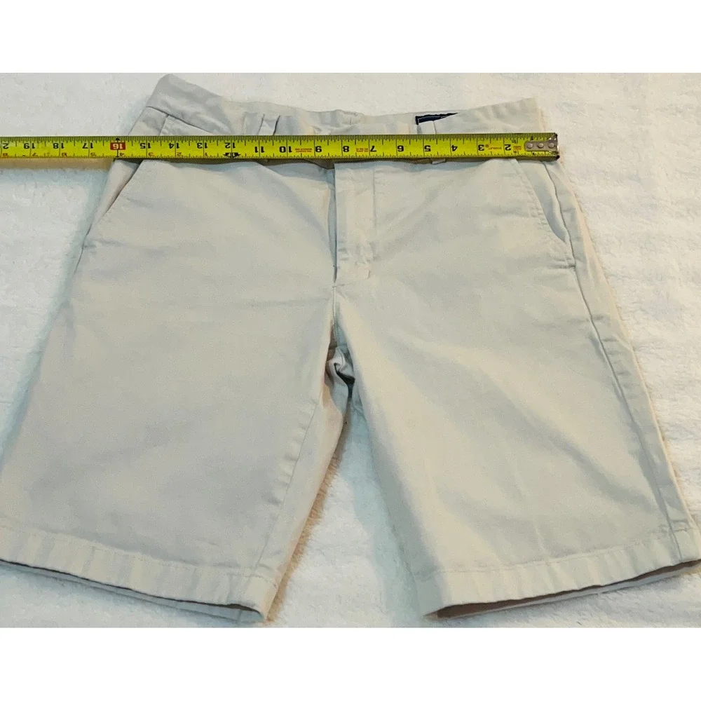 Vineyard Vines Mens 30 Breaker Shorts Khaki Tan Chino Cotton Stretch Flat Front